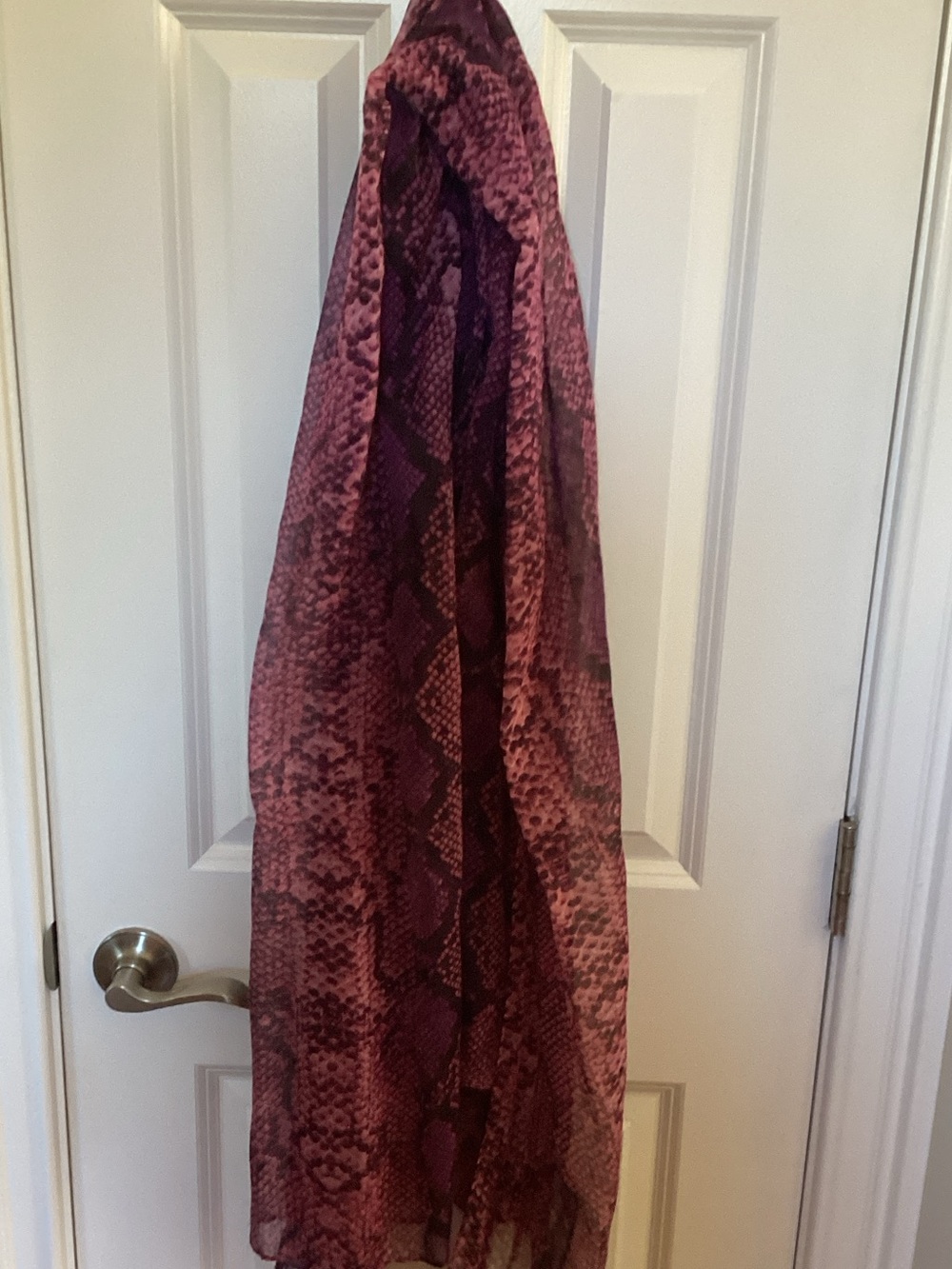 Snake skin pattern scarf